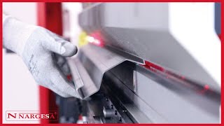 MP3003 CNC PRESS BRAKE NARGESA  TUTORIAL LEARN HOW TO FOLD METAL SHEET EASILY [upl. by Lebazi]