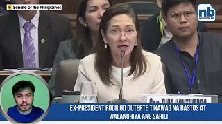 FPRRD nagapology kay Senator Risa Hontiveros [upl. by Gilead]