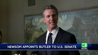 Gov Newsom speaks out on decision to name Laphonza Butler to Senate [upl. by Strephonn]