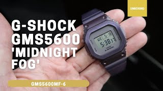 UNBOXING GSHOCK GMS5600MF6 MIDNIGHT FOG [upl. by Buderus]