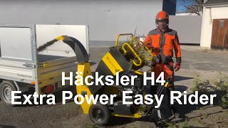 Häcksler H4 Extra Power Easy Rider im Echteinsatz [upl. by Ecad306]