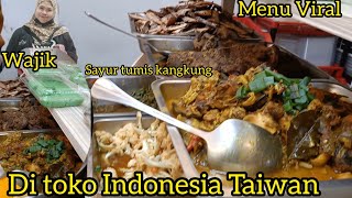 Menu Viral Di Toko Indonesia Taiwan Sayur Tumis kangkung Semur Tahu komplit [upl. by Neelrahc934]