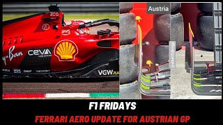 F1 Fridays  Ferrari Aero Update for the AustrianGP [upl. by Reinal]