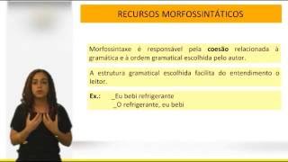 Português para concursos públicos  Interpretação Texto  Recursos Morfossintáticos [upl. by Purington]