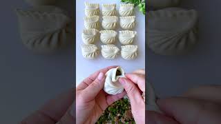 Momos 😍🤤  How to made new design shape Momos shorts momos momosrecipe [upl. by Bryant]