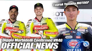 ALL SHOCKED Morbidelli Di Giannantonio CONFIRMED Join VR46 2025 Toprak Join Yamaha Satellite MotoGP [upl. by Gualtiero]