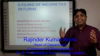 EFiling of Income Tax Return with practical under ELearning Program [upl. by Gorges]