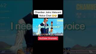 Chamber Voice Actor Trolls Valorant Players Part 3 [upl. by Ahseele229]