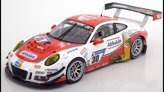 Modelissimo Minichamps Porsche 911 991 GT3 R Frikadelli 2017 118 [upl. by Aliel]