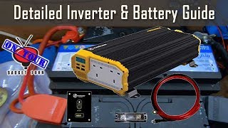 Detailed 12v Inverter amp Battery Wiring Guide  Campervan Motorhome RV amp Boat [upl. by Notxed]