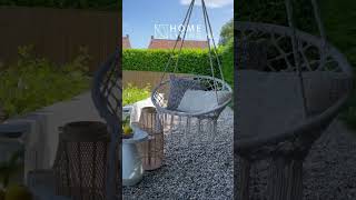 QUVIO Hangstoel voor buiten  Bohemian  Beige home tuin homedecor interior interiordesign [upl. by Ellednahs]