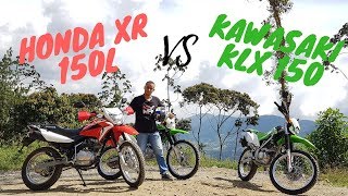 Honda XR 150L VS Kawazaki KLX 150 [upl. by Alston]