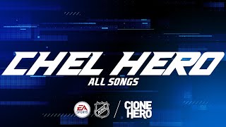 CHEL HERO  All songs Clone Hero setlist [upl. by Ynnek320]