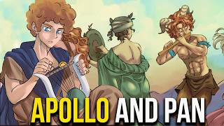 Apollo vs Pan A Musical Clash  The Donkey’s Ears Story  Greek Mythology  Animated Version [upl. by Hairabez]