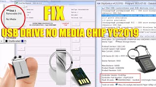 Fix USB Flash drive No Media 0 bytes How To Restore capacity size Pendrive USB Device not Recognized [upl. by Ecirehc]