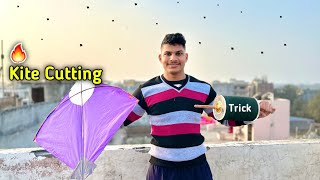 Kite Cutting with Easy Trick  Kite Flying  Best Manjha [upl. by Telfore]