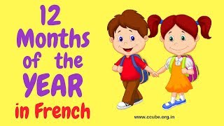 The French Months of the Year with pronunciation  Les mois de lannée [upl. by Nnylirehs519]