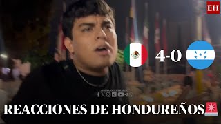 Aficionados hondureños reaccionan a la GOLEADA de México 40 a Honduras 😡 [upl. by Aneris]