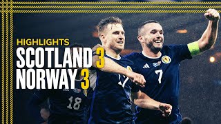 Scotland 33 Norway  Scotland are off to Germany  EURO 2024 Qualifier Highlights [upl. by Anairuy]