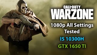 Call of Duty Warzone 30  1080p All Settings  GTX 1650TI i5 10300H [upl. by Eirahcaz]