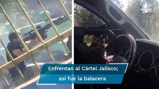 Videos dan cuenta de enfrentamientos en Tingüindín y Lombardía Michoacán [upl. by Hebe]