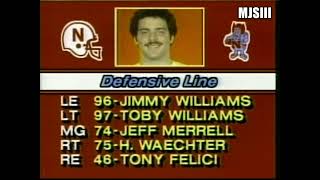 19820101 Orange Bowl 1 Clemson Tigers vs 4 Nebraska Cornhuskers [upl. by Anaib]