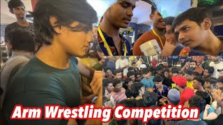 Arm Wrestling Competition in Gym 🔥💪🏻 kaifmustaq [upl. by Asseram]