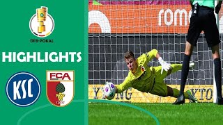 Karlsruher vs Augsburg Penalty Shootout  Highlights  DFB Pokal 2024 [upl. by Werd]