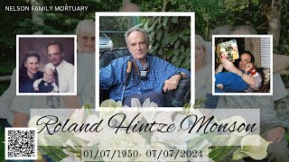 Roland Hintze Monson Memorial Service [upl. by Atniuq]