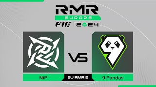 NiP проти 9 Pandas  PWE CS2 EU RMR B 2024 [upl. by Eiffe]