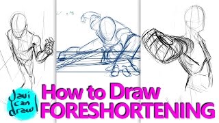 HOW TO DRAW FORESHORTENING  A Process Tutorial [upl. by Woodford]