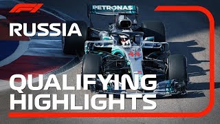 2018 Russian Grand Prix Qualifying Highlights [upl. by Esinnej]