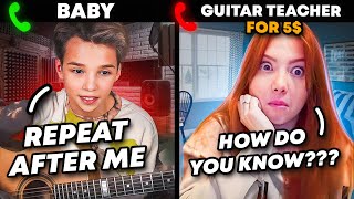 BABYVIRTUOSO EXPOSES CHEAP GUITAR TEACHERS AND SHOCK THEM [upl. by Thurlough805]