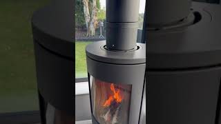 Twin wall flue Recoheat in Colins fabulous stove [upl. by Bellamy]