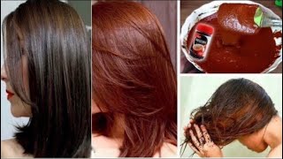 How to dye your hair brown naturally at home Coloring gray hair in two hours henna [upl. by Yro]