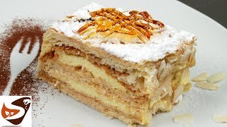 Millefoglie con crema – Torta semplice e golosa – Dolci facili [upl. by Derwood]