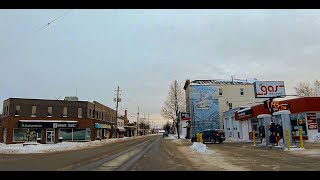 Driving around New Liskeard on a winter afternoon [upl. by Ignace]