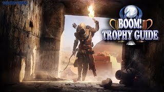 Assassins Creed Origins  BOOM Trophy  Achievement Guide  Kill 30 enemies with Oil Jars [upl. by Drofdeb796]