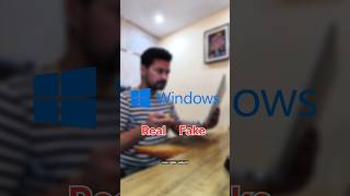 Real and Fake Windows vlog shorts ytshorts pc pcs tech windows tips tricks gaming yt [upl. by Logan]