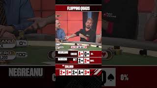 BEST FLOP EVER poker quads [upl. by Dunseath]