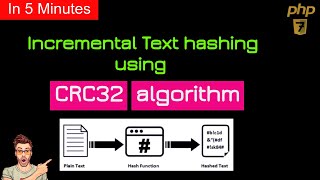 coding crc32 hashing on input text using PHP7  crc32  crc32 hash algorithm in php  PHP7 [upl. by Nale]