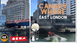 Lest walk Canary Wharf East London With YouTube Music walkwithro [upl. by Derron]