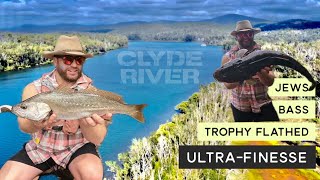 Batemans Bay KEEPS DELIVERING Jewfish  Trophy Flathead  Bass fishing  camping from kayak [upl. by Ademla]