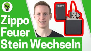 Zippo Feuerstein Wechseln ✅ TOP ANLEITUNG Feuerzeug Funken Zündet nicht  Benzinfeuerzeug Klemmt [upl. by Seagraves]