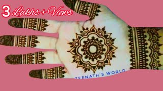 mehandi ka design video  hath mein Mehandi lagane ka tarika मेहंदी लगाने का तरीका Zeenaths world [upl. by Ettenej]