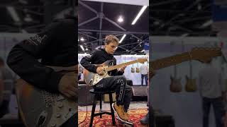 Matteo Mancuso playing Paoletti Guitars at NAMM 2024 [upl. by Larissa]