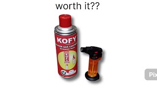 reviewing Kofy lighter with 500 ml butane fuel [upl. by Muraida]