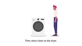 LG ThinQ Connecting Your Dryer To The LG ThinQ App  iPhones [upl. by Ahsinut]