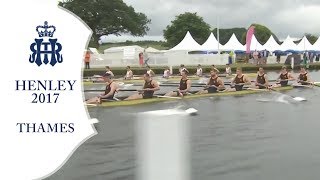 Leander amp Tees v Worcester  Thames  Henley 2017 Day 1 [upl. by Norab]