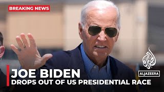 Biden steps aside US President drops out of presidential race [upl. by Matthus]